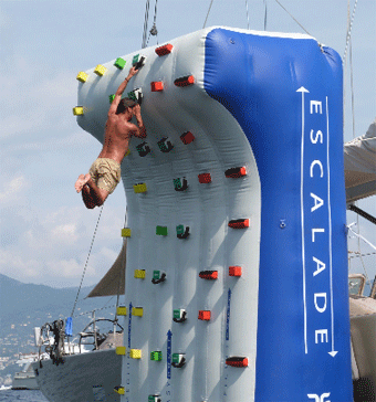 Climbing Wall water toy jump