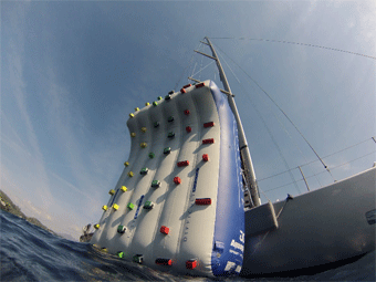 Climbing Wall on Yacht